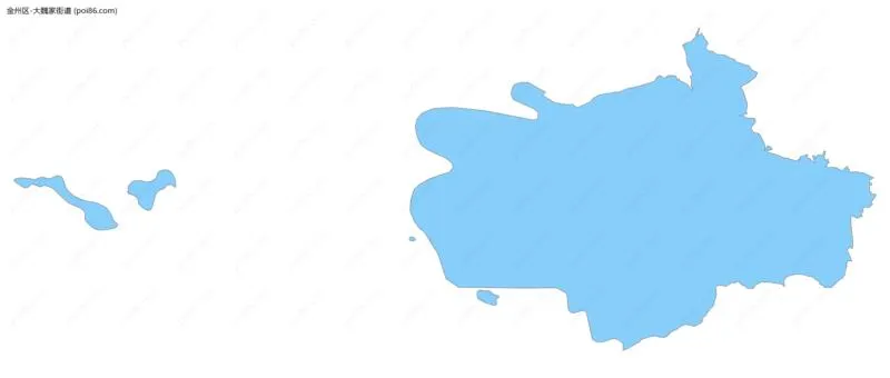 大魏家街道边界地图