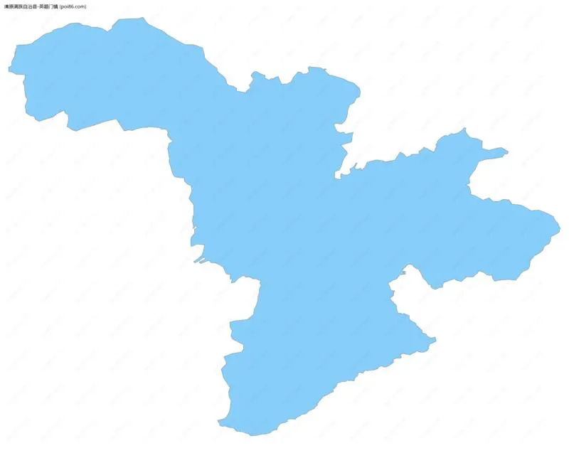 英额门镇边界地图