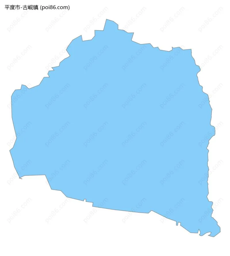 古岘镇边界地图