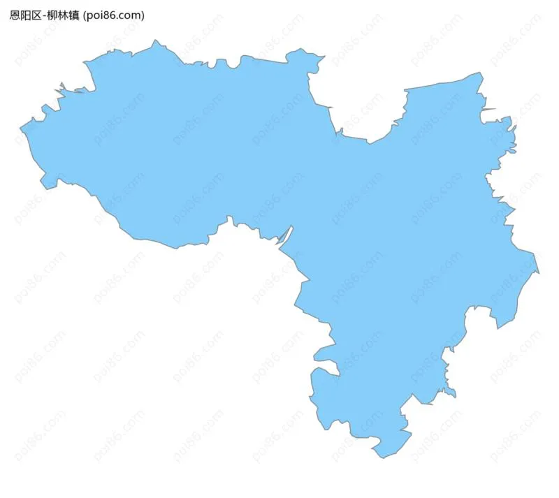 柳林镇边界地图