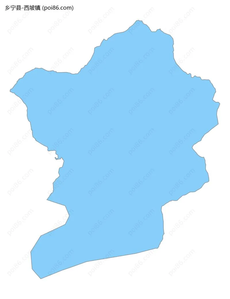 西坡镇边界地图