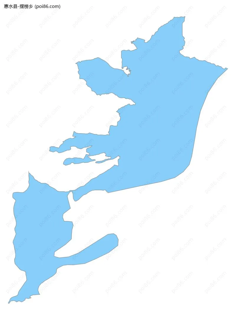 摆榜乡边界地图