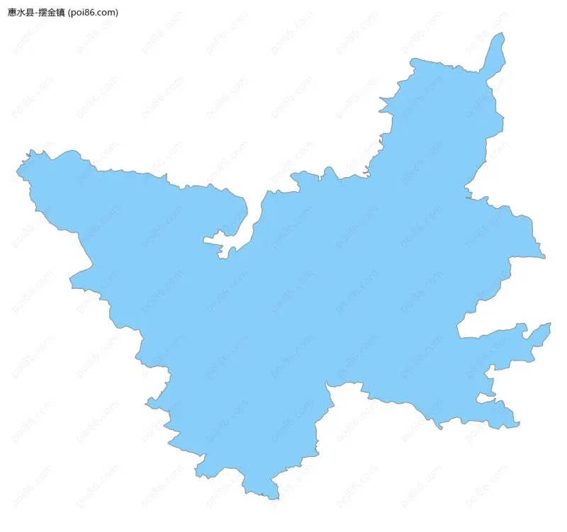 摆金镇边界地图