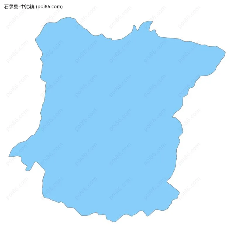 中池镇边界地图