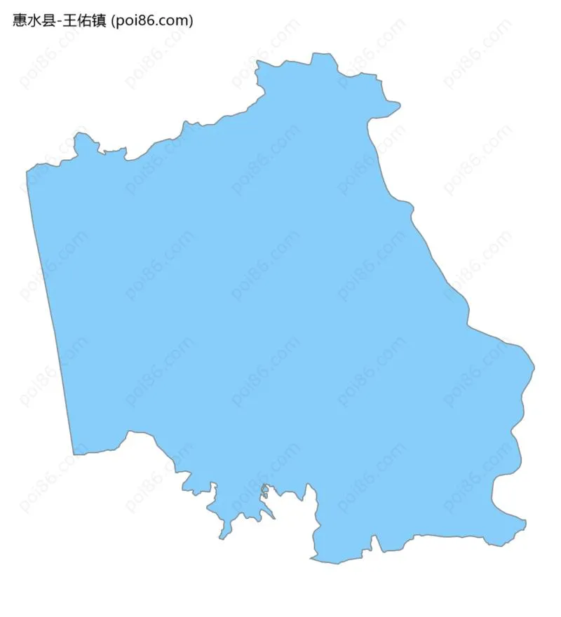 王佑镇边界地图