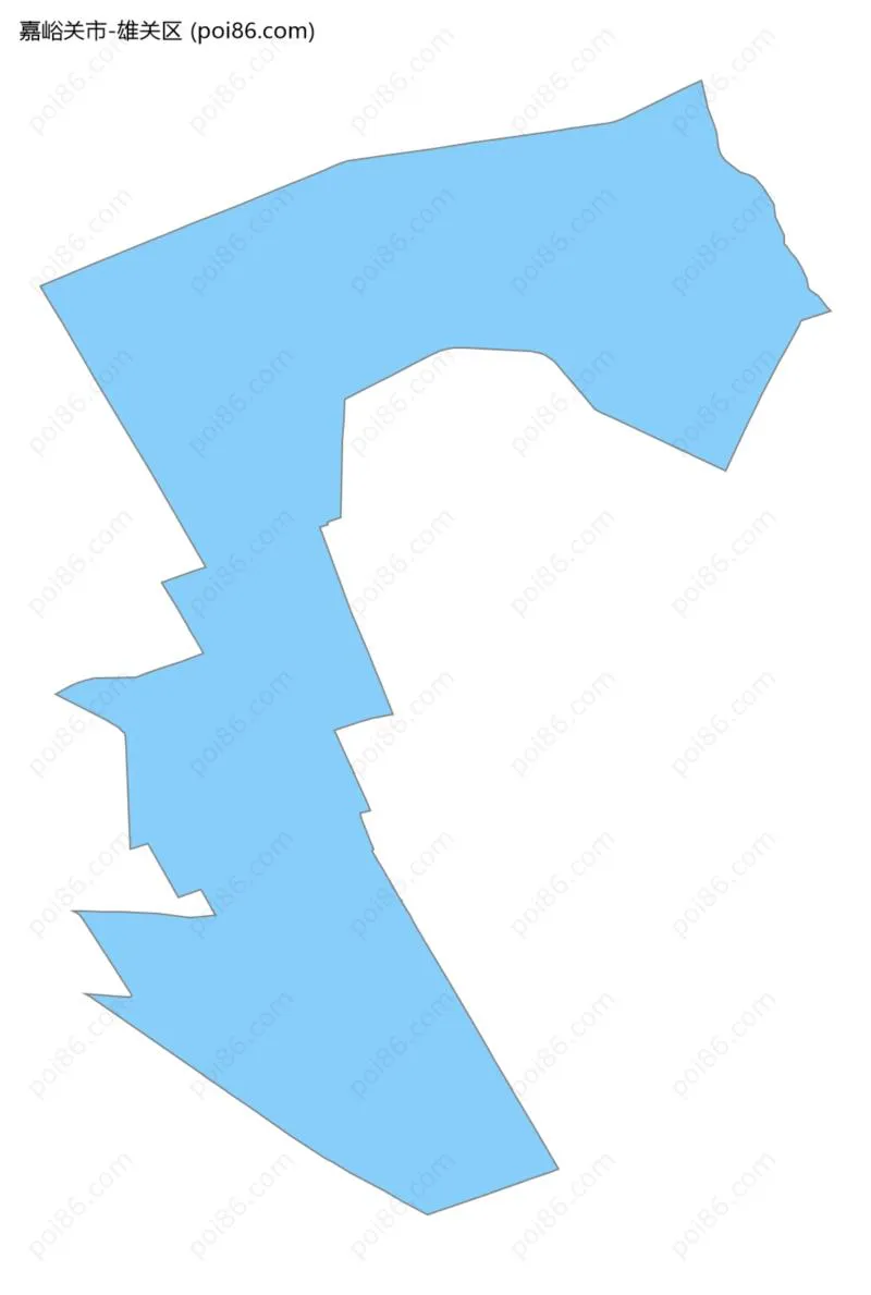 雄关区边界地图