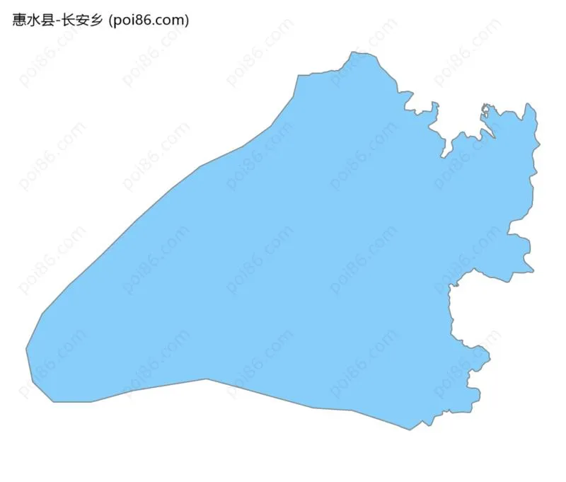 长安乡边界地图