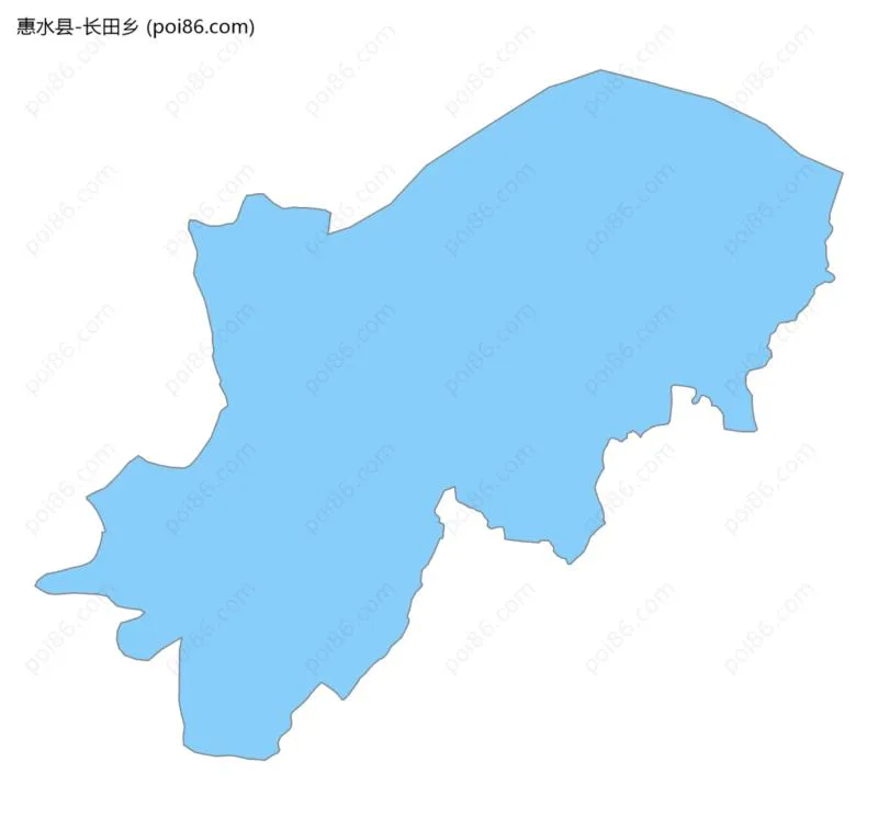 长田乡边界地图