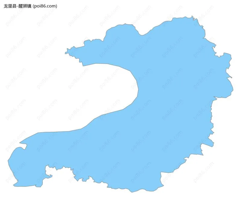 醒狮镇边界地图