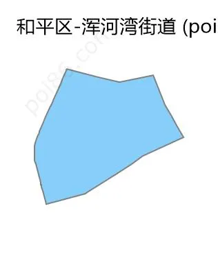 浑河湾街道边界地图