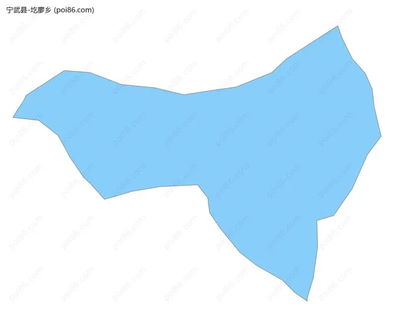 圪廖乡边界地图