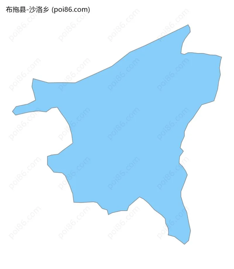 沙洛乡边界地图