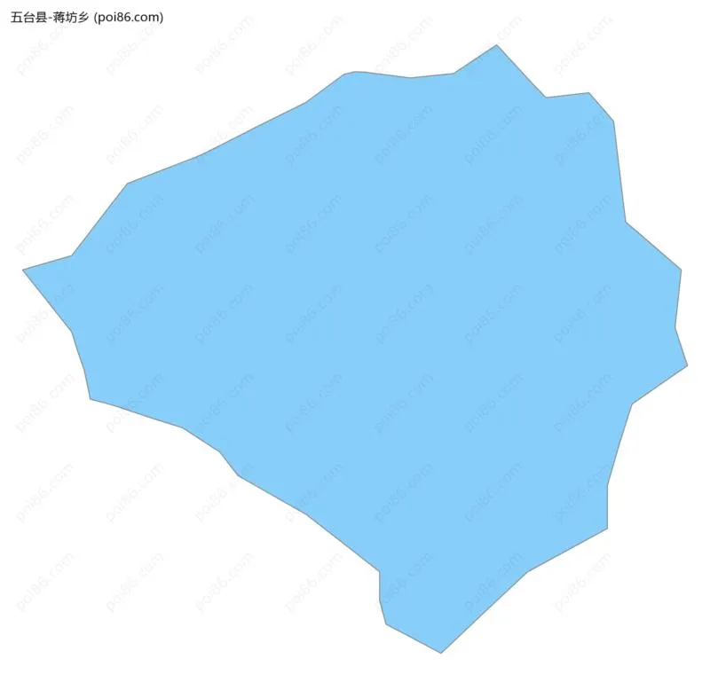 蒋坊乡边界地图