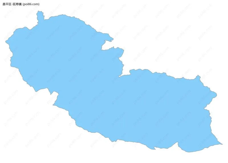 延寿镇边界地图