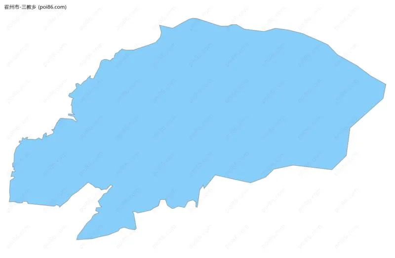 三教乡边界地图