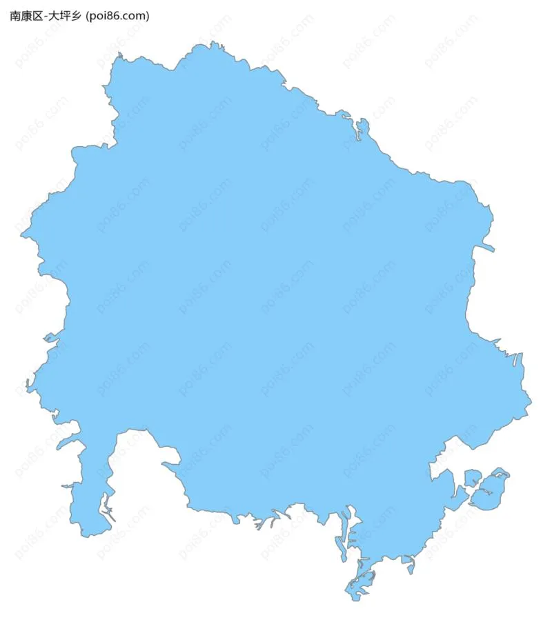 大坪乡边界地图