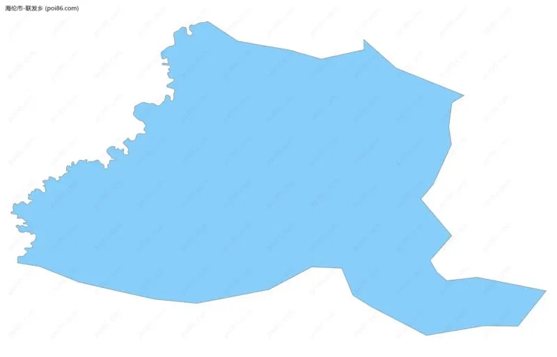 联发乡边界地图