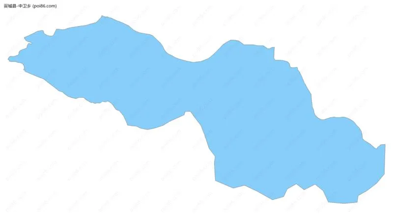 中卫乡边界地图