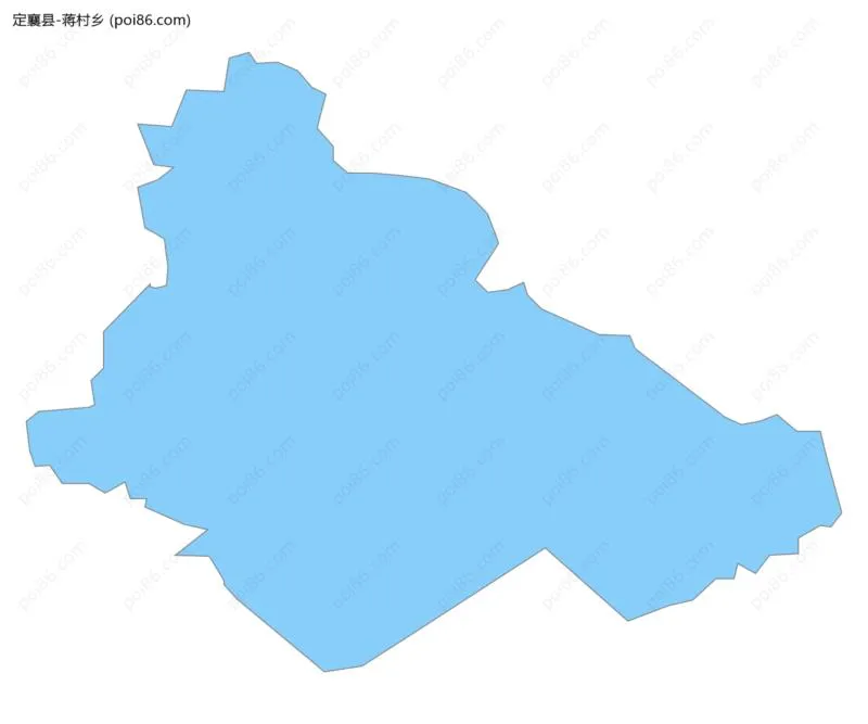 蒋村乡边界地图