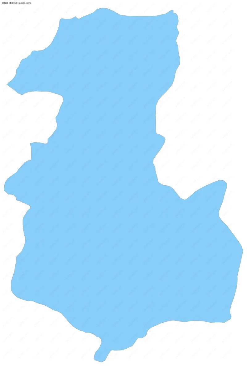 麦尔玛乡边界地图