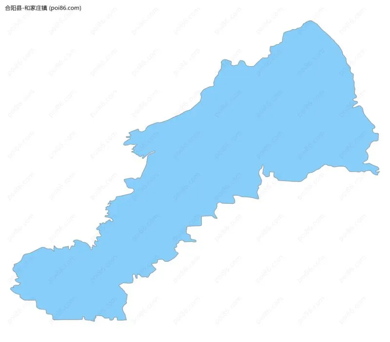 和家庄镇边界地图
