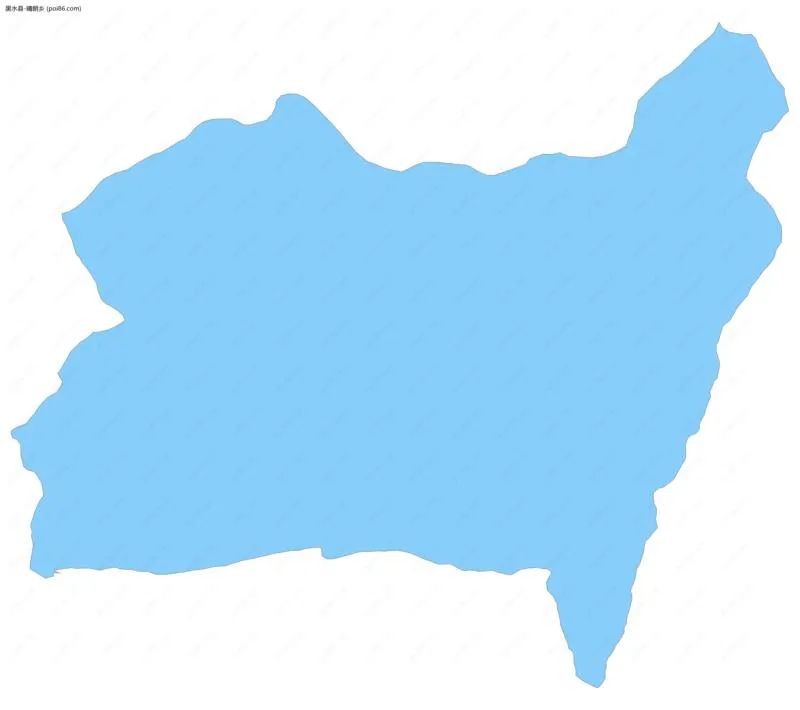 晴朗乡边界地图