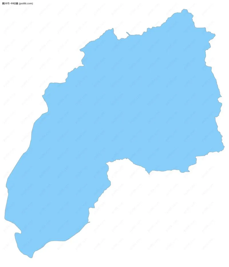 中和镇边界地图