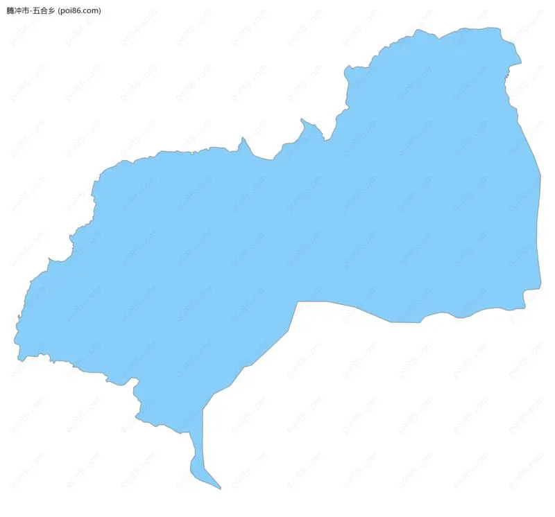 五合乡边界地图