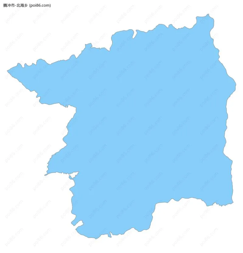 北海乡边界地图