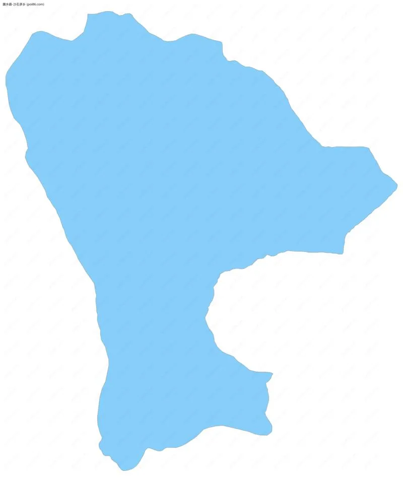 沙石多乡边界地图