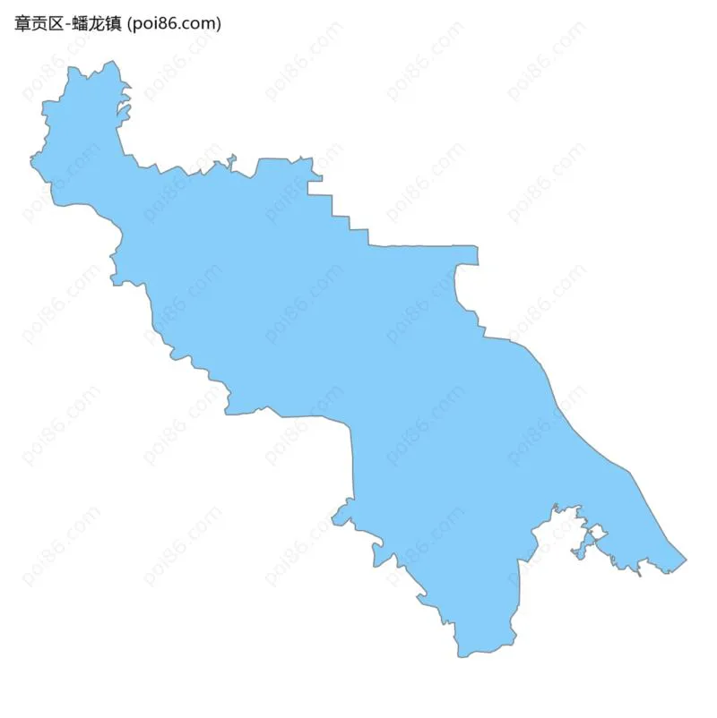 蟠龙镇边界地图