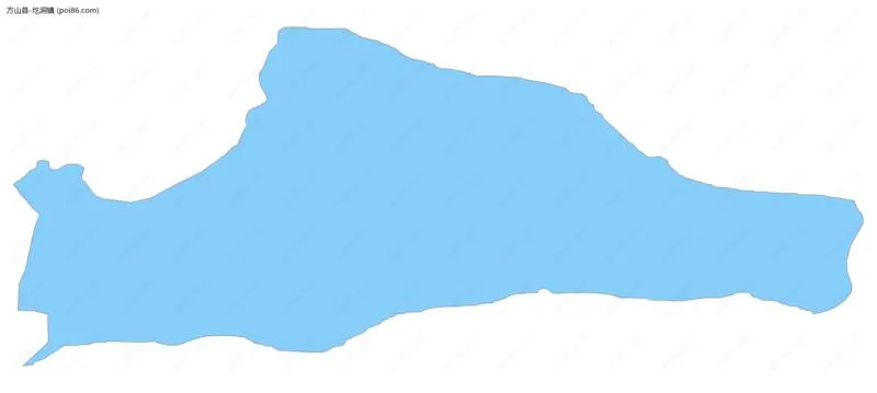 圪洞镇边界地图