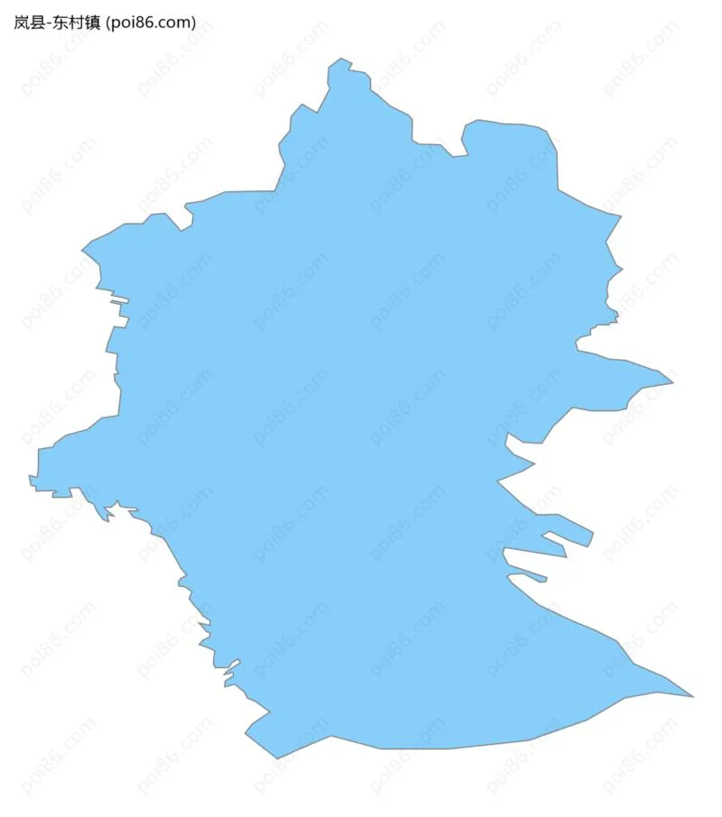 东村镇边界地图