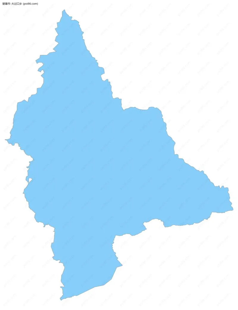 大过口乡边界地图