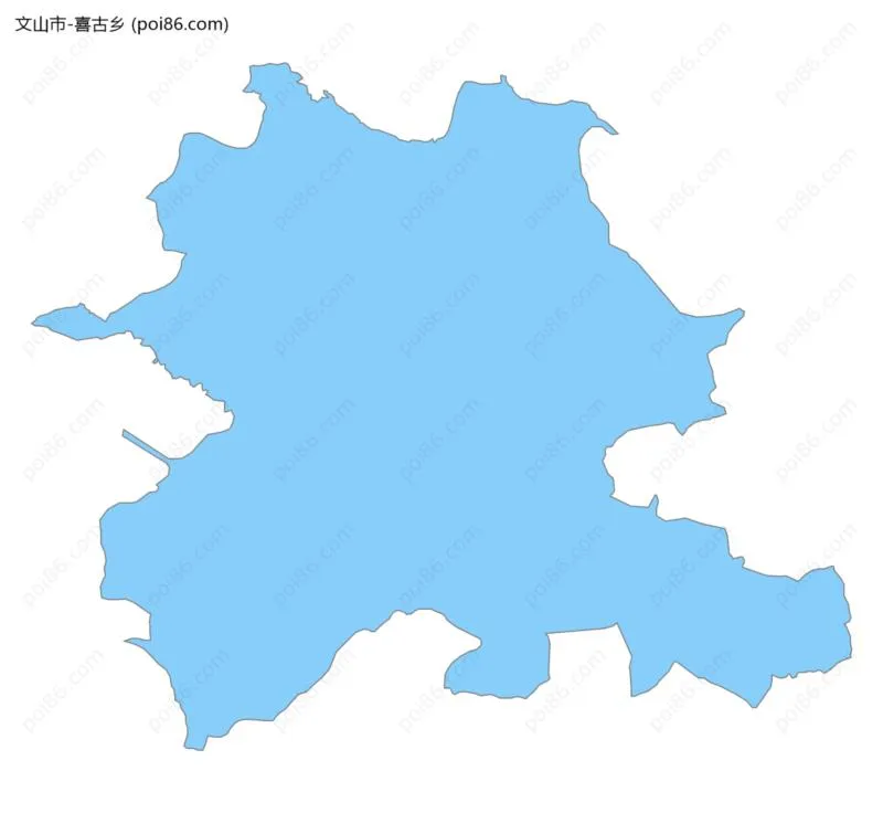 喜古乡边界地图