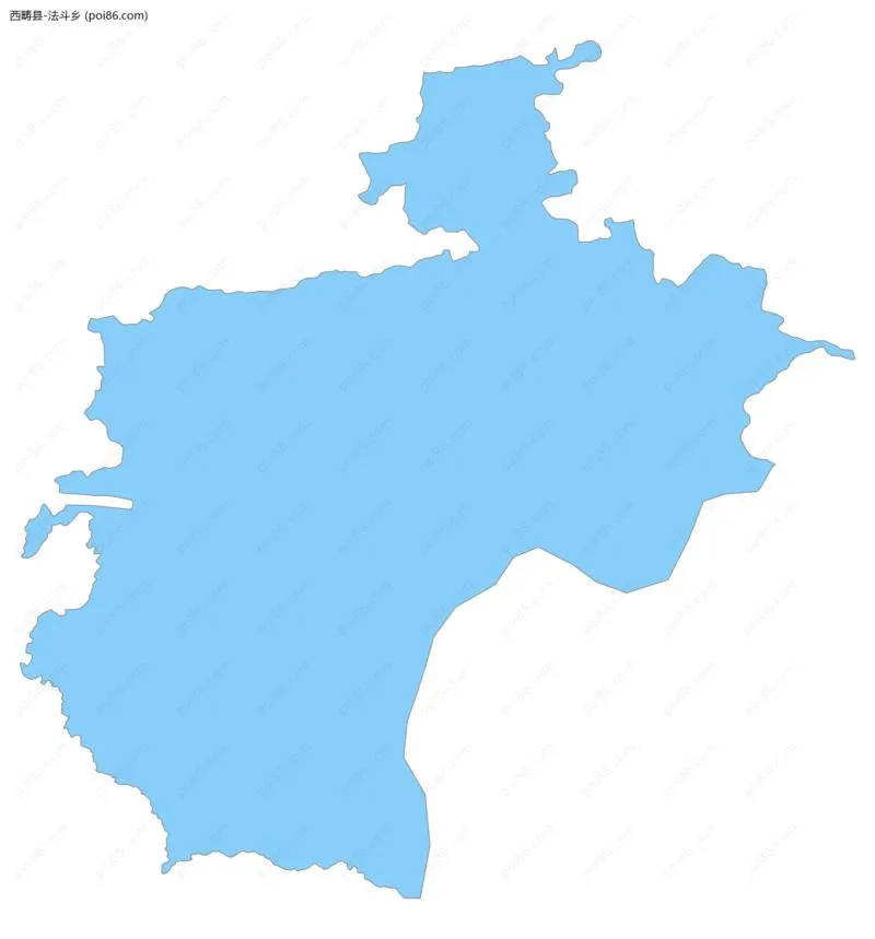 法斗乡边界地图