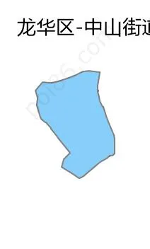 中山街道边界地图
