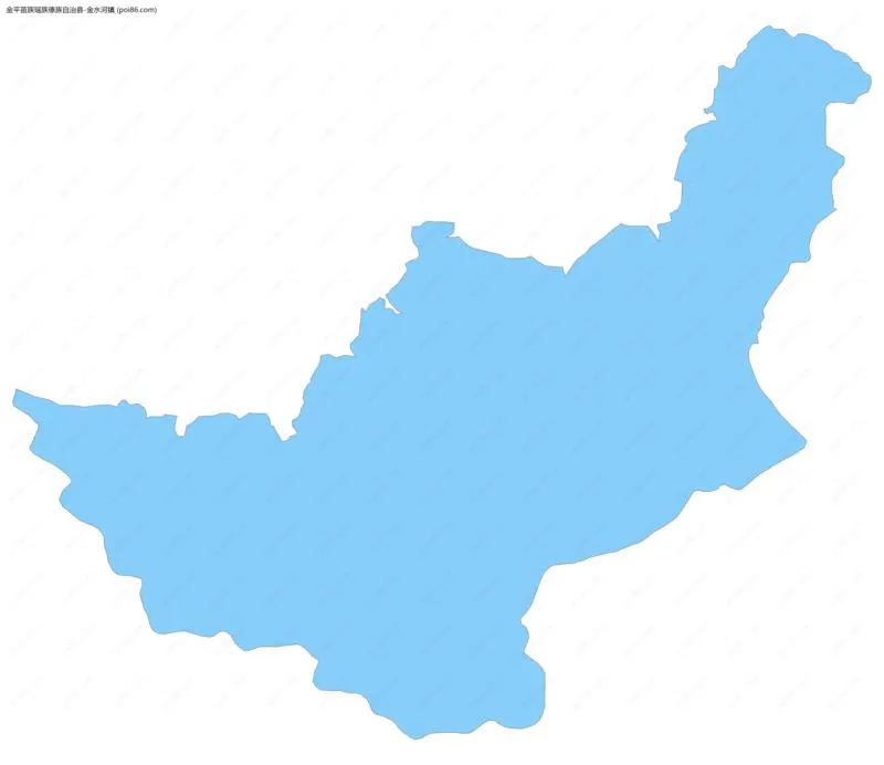 金水河镇边界地图