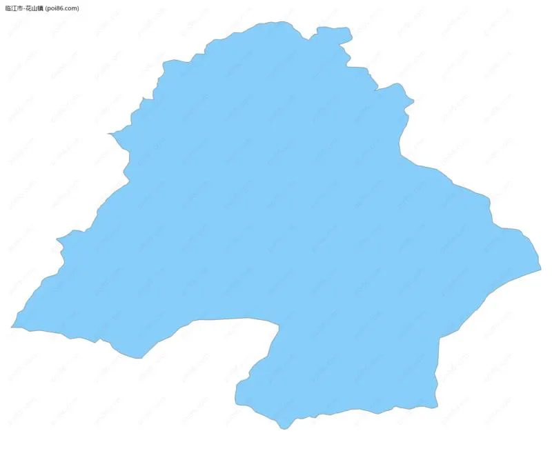 花山镇边界地图