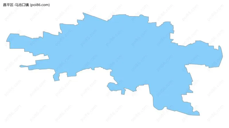 马池口镇边界地图