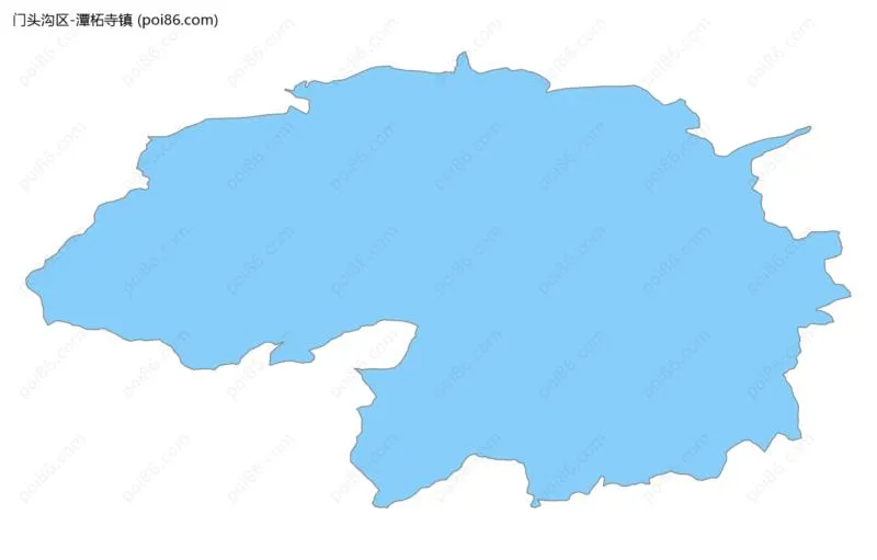 潭柘寺镇边界地图