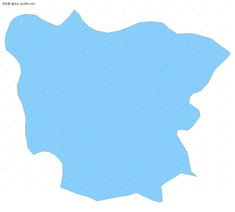 赵北乡边界地图