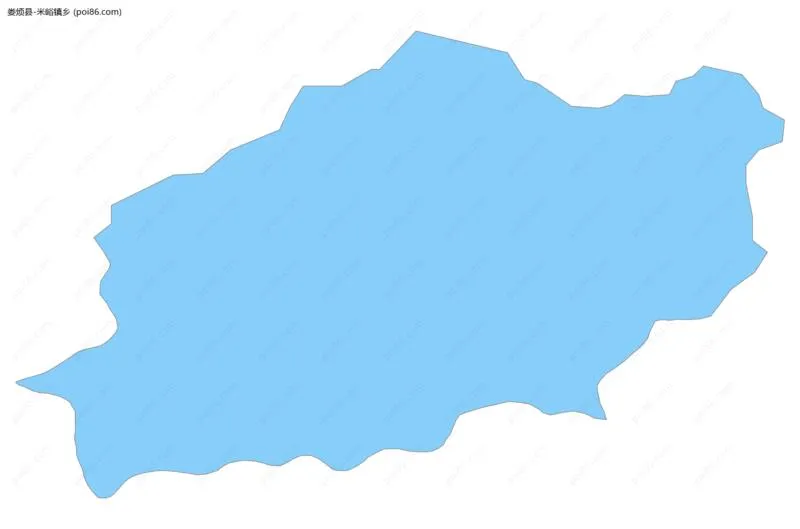 米峪镇乡边界地图