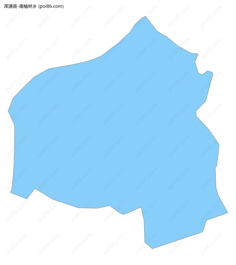 南榆林乡边界地图