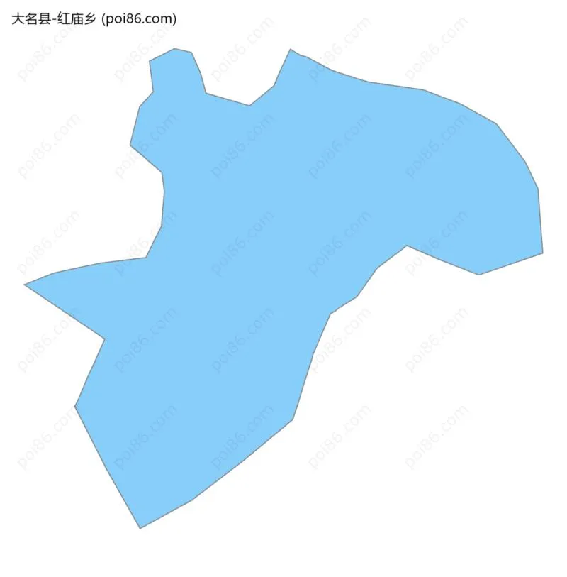 红庙乡边界地图