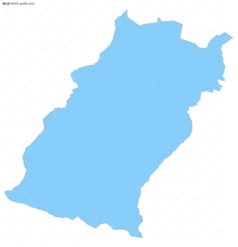 东升乡边界地图