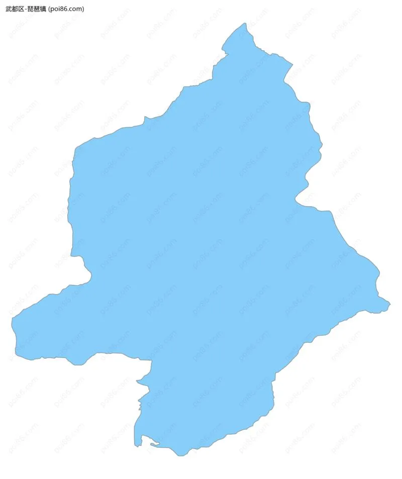 琵琶镇边界地图