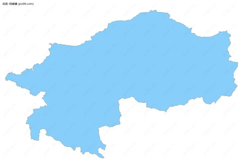 鸡峰镇边界地图