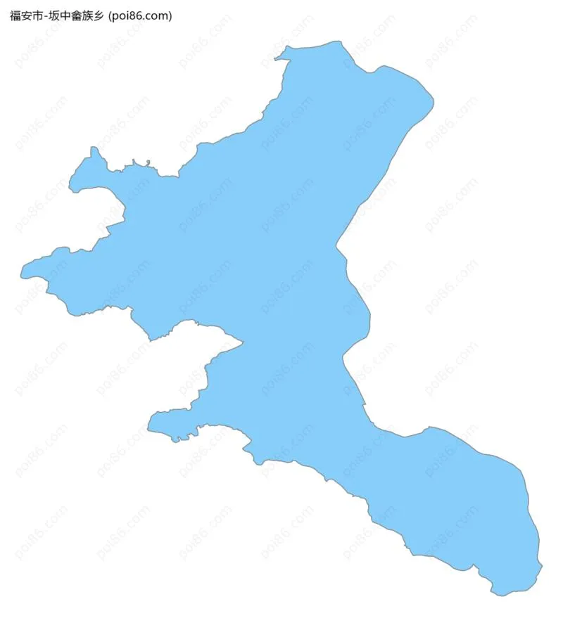 坂中畲族乡边界地图