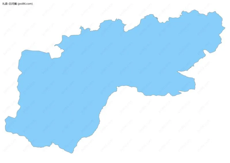 白河镇边界地图